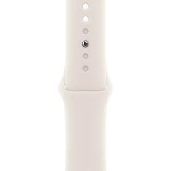 Apple Watch Series 11, 42 mm, Jet Black Aluminum Starlight Sport Band M/L